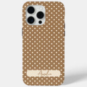 Coques Case-Mate iPhone Tortilla Brown et pois beige (Verso)