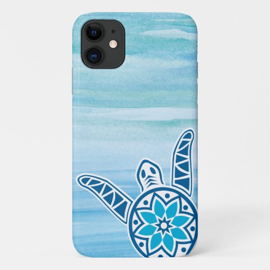 Coques Case-Mate iPhone Tortue bleue (Dos)