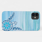 Coques Case-Mate iPhone Tortue bleue (Dos (Horizontal))