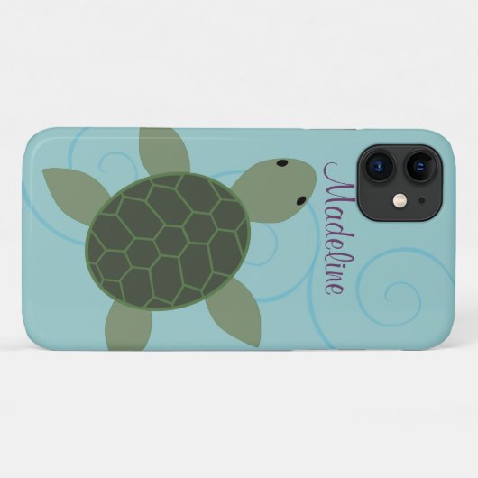 Coques Case-Mate iPhone Tortue de mer (Dos (Horizontal))