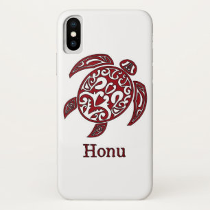 Case-Mate iPhone Case Tortue de mer Abstraite de l'Hawaii en rouge
