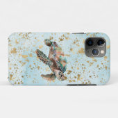 Coques Case-Mate iPhone Tortue de mer Gold Dream (Dos (Horizontal))
