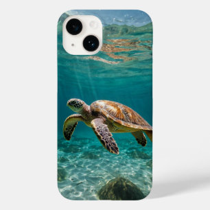 Coque Pour iPhone 14 Tortue de mer gracieuse