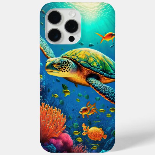 Coques Case-Mate iPhone Tortue de mer Océan Marine Vie Plage Nature Animau (Verso)