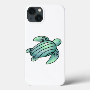 Case-Mate iPhone Case tortue de mer peinte à l'aquarelle dessin animé bl