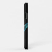 Coques Case-Mate iPhone Tortue de mer sur Noir (Dos/Droite)