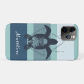 Coques Case-Mate iPhone Tortue géométrique moderne Personnalisée (Dos (Horizontal))