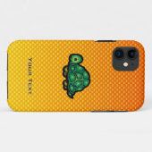 Coques Case-Mate iPhone Tortue orange jaune (Dos (Horizontal))