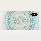 Coques Case-Mate iPhone Tortue Turquoise Et Animal Mandala (Dos (Horizontal))