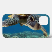 Coques Case-Mate iPhone Tortue verte hawaïenne (Verso (horizontal))