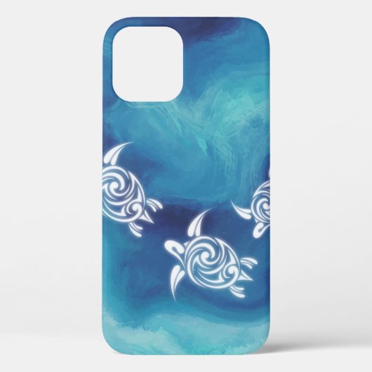 Coques Case-Mate iPhone Tortues blanches dans l'océan bleu (Verso)