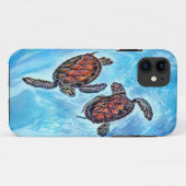Coques Case-Mate iPhone Tortues de mer de bébé de Yin Yang (Dos (Horizontal))