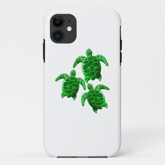 Coques Case-Mate iPhone Tortues de mer vertes (Dos)