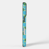 Coques Case-Mate iPhone Tortues de Motif Bleu (Verso / Droite)