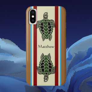 Coque iPhone X Tortues Tribales
