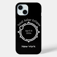 Total Éclipse solaire 2024 Minimal Black Keepsaké