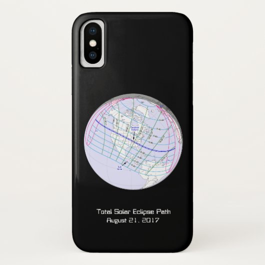 Coques Case-Mate iPhone Total Solaire Eclipse 2017 Global Path (Dos)