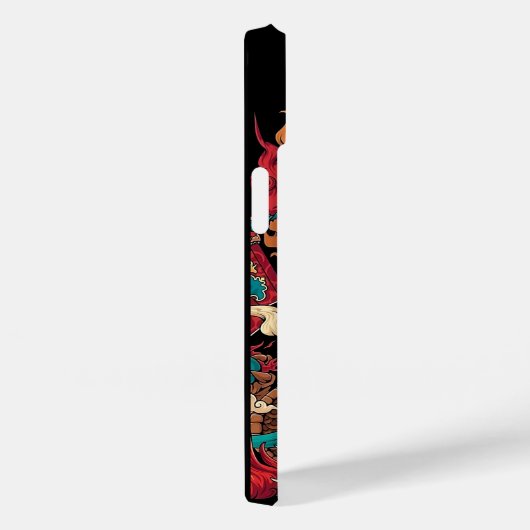 Coques Case-Mate iPhone totem de dragon chinois, tatouage (Verso / Droite)
