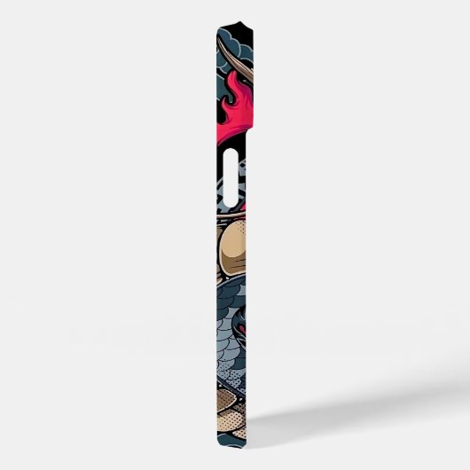 Coques Case-Mate iPhone totem de dragon chinois, tatouage (Verso / Droite)