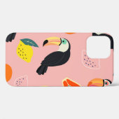 Coques Case-Mate iPhone Toucan aux fruits tropicaux Abstraits (Verso (horizontal))