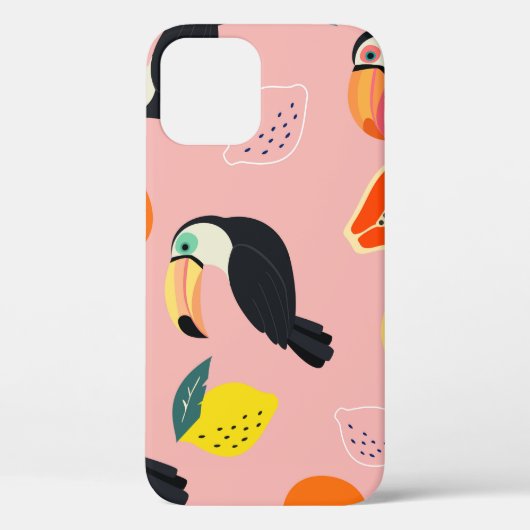 Coques Case-Mate iPhone Toucan aux fruits tropicaux Abstraits (Verso)