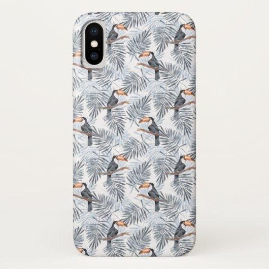 Coques Case-Mate iPhone Toucan gris (Dos)