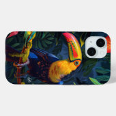 Coques Case-Mate iPhone Toucan rayonnant (Verso (horizontal))