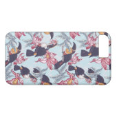 Coques Case-Mate iPhone Toucans À Fleurs Exotiques (Dos (Horizontal))