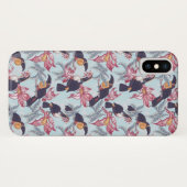 Coques Case-Mate iPhone Toucans À Fleurs Exotiques (Dos (Horizontal))