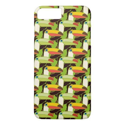 Coques Case-Mate iPhone Toucans colorés (Dos)