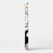 Coques Case-Mate iPhone Toucans, feuilles de palmiers graphiques, fleurs d (Verso / Droite)