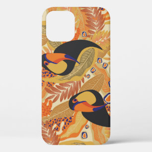 Case-Mate iPhone Case Toucans sur branches, motif tropical sans soudure.
