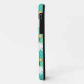 Coques Case-Mate iPhone Toucans sur Turquoise (Dos/Gauche)