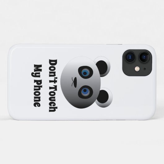 Coques Case-Mate iPhone Touche pas à mon téléphone Panda couverture iPhone (Dos (Horizontal))