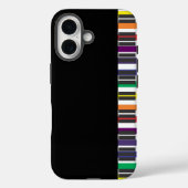 Coques Case-Mate iPhone Touches de piano arc-en-ciel (Verso)