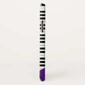 Coques Case-Mate iPhone Touches de piano classiques| violet royal (Dos/Droite)