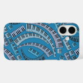 Coques Case-Mate iPhone Touches de piano courbes (Verso (horizontal))