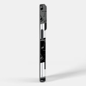 Coques Case-Mate iPhone Touches de piano monogramme et notes musicales (Verso / Droite)
