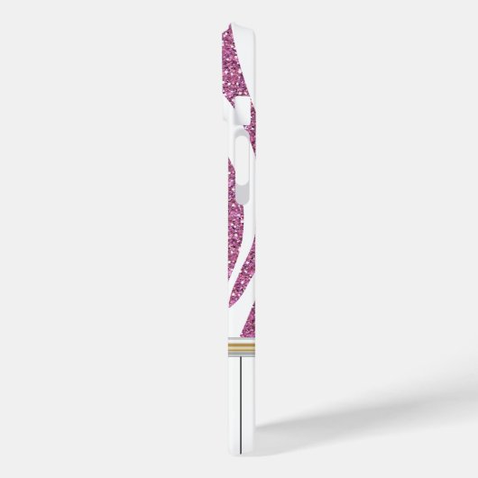 Coques Case-Mate iPhone Touches de piano Parties scintillant rose Zebra Im (Verso / Gauche)