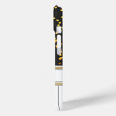 Coques Case-Mate iPhone Touches Piano personnalisées Pois or Motif (Verso / Gauche)