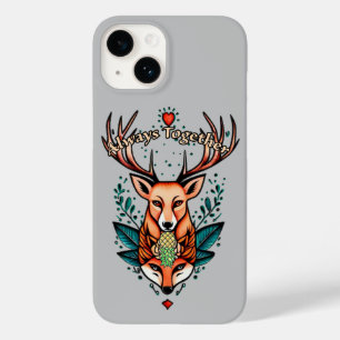 Coque Pour iPhone 14 Toujours ensemble stag et style de tatouage vixen