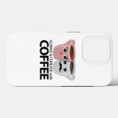 Coques Case-Mate iPhone Toujours et toujours avec café (Verso (horizontal))