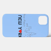 Coques Case-Mate iPhone Toujours heureux à New York (Verso (horizontal))