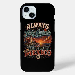 Coque iPhone 15 Mini Toujours le lac Ontario et le golfe du Mexique