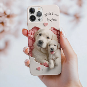 Case-Mate iPhone Case Toujours ma mère -Chien maman & bébé