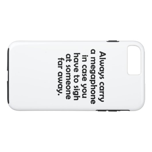 Coques Case-Mate iPhone Toujours porter une mégaphone (Dos (Horizontal))