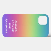 Coques Case-Mate iPhone Toujours rechercher des arcs-en-ciel (Verso (horizontal))