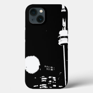 Case-Mate iPhone Case tour CN de Toronto en noir et blanc au pochoir