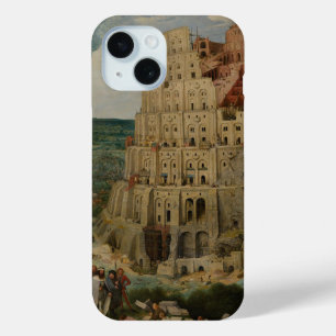 Coque Pour iPhone 15 Tour de Babel de Pierre Bruegel l'Ancien
