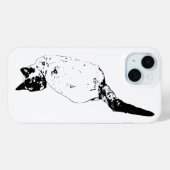 Coques Case-Mate iPhone Tour de chat confiant (Verso (horizontal))